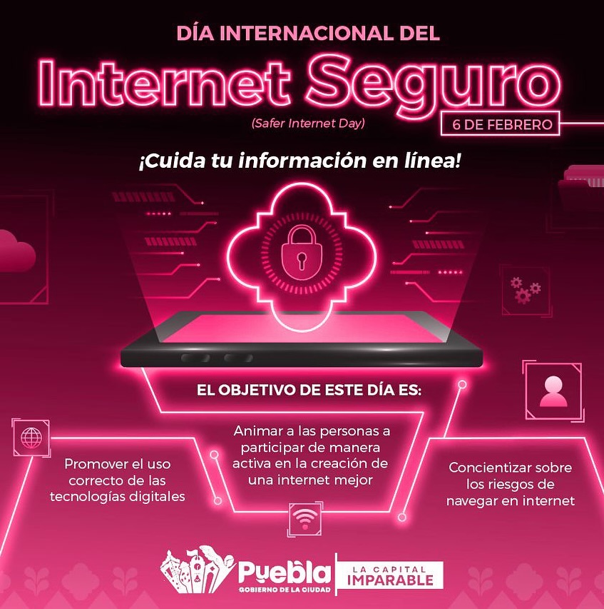Este Día Internacional del #InternetSeguro, te recomendamos navegar de manera segura para evitar inconvenientes futuros. 🛜

¡Protege tu información digital!